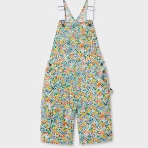 NWT 3X Duluth Heirloom Gardening Short
Overalls Multi Ditsy Garden Floral Bibs